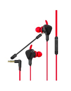 Celly CyberWired Auricolare Cablato In-ear Gaming Nero, Rosso