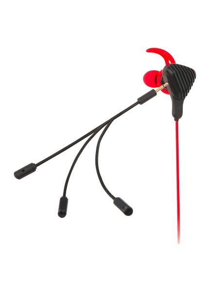 Celly CyberWired Auricolare Cablato In-ear Gaming Nero, Rosso