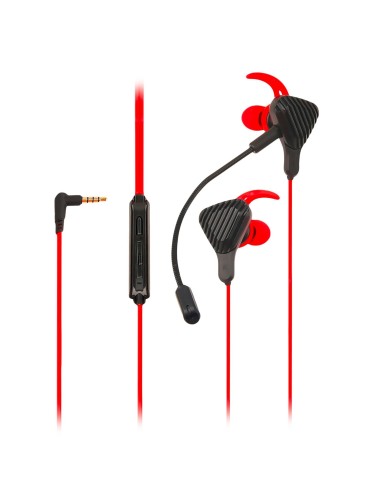 Celly CyberWired Auricolare Cablato In-ear Gaming Nero, Rosso