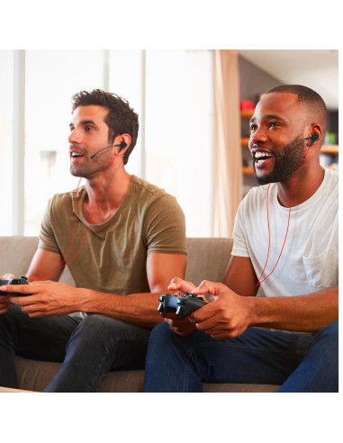 Celly CyberWired Auricolare Cablato In-ear Gaming Nero, Rosso