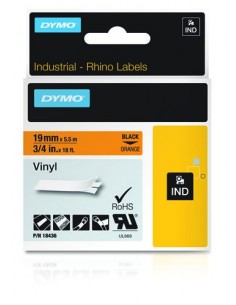 Dymo NASTRO DA 19MMX5.5M VINILE NE ARA D1 RHINOPRO 18436 0071701184368 MATERIALE DI CONSUMO