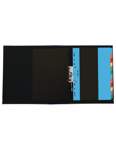 Rexel D26612 intercalare Cartella a soffietto espandibile Nero, Multicolore
