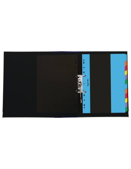 Rexel D26612 intercalare Cartella a soffietto espandibile Nero, Multicolore