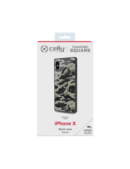 Celly DIAMOND SQUARE CAMO IPXS X BK custodia per cellulare 14,7 cm (5.8") Cover Nero, Mimetico Celly DIAMOND SQUARE CAMO IPXS X BK custodia per cellulare 14,7 cm (5.8") Cover Nero, Mimetico
