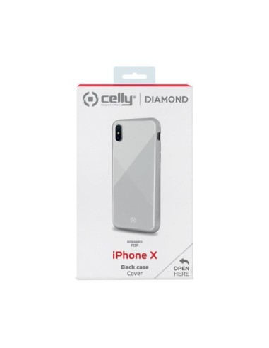 Celly Diamond custodia per cellulare 14,7 cm (5.8") Cover Bianco