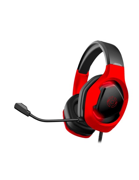 Celly CyberBeat Auricolare Cablato A Padiglione Gaming USB tipo A Nero, Rosso