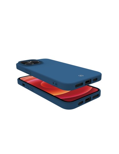 Celly Cromo custodia per cellulare 17 cm (6.7") Cover Blu