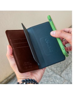 Celly Duomo custodia per cellulare 14,7 cm (5.8") Custodia a borsellino Marrone 2