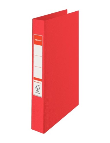 Esselte Standard Ring Binders , PP Red 2 x 25 mm raccoglitore ad anelli A4 Rosso