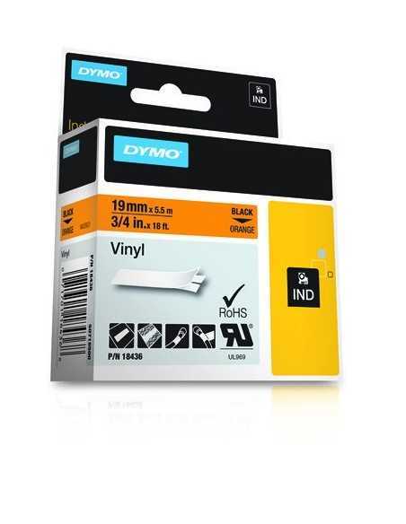 Dymo NASTRO DA 19MMX5.5M VINILE NE ARA D1 RHINOPRO 18436 0071701184368 MATERIALE DI CONSUMO