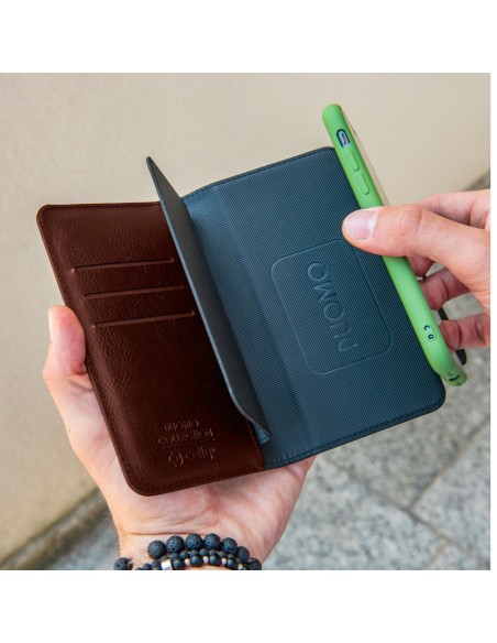 Celly Duomo custodia per cellulare 16,5 cm (6.5") Custodia a borsellino Marrone
