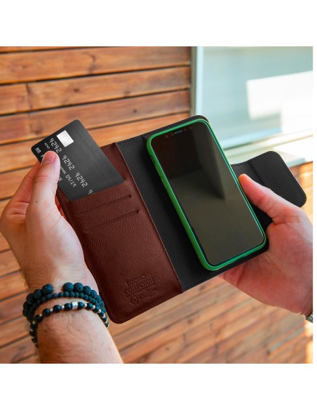 Celly Duomo custodia per cellulare 16,5 cm (6.5") Custodia a borsellino Marrone