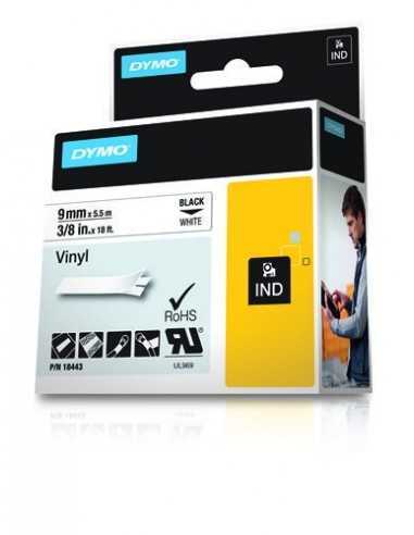 Dymo NASTR0 DA 9MMX5.5M VINILE N B D1 RHINOPRO 18443 0071701184436 MATERIALE DI CONSUMO
