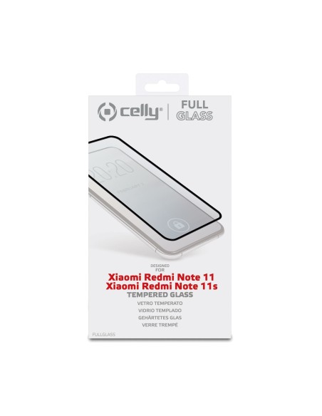 Celly FULLGLASS1021BK protezione per lo schermo e il retro dei telefoni cellulari Pellicola proteggischermo trasparente Xiaomi