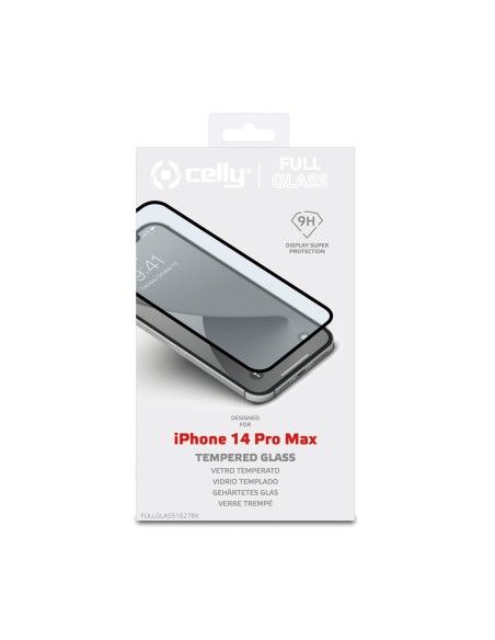 Celly FULLGLASS1027BK protezione per lo schermo e il retro dei telefoni cellulari Pellicola proteggischermo trasparente Apple 1