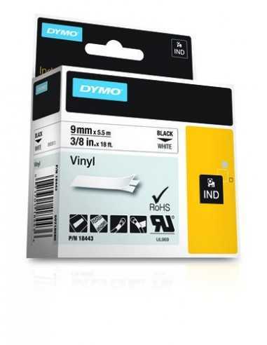 Dymo NASTR0 DA 9MMX5.5M VINILE N B D1 RHINOPRO 18443 0071701184436 MATERIALE DI CONSUMO