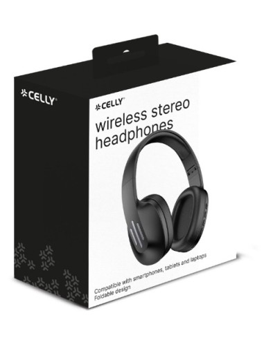 Celly FLOWBEATBK cuffia e auricolare Cuffie Wireless A Padiglione Business Everyday USB tipo-C Bluetooth Nero
