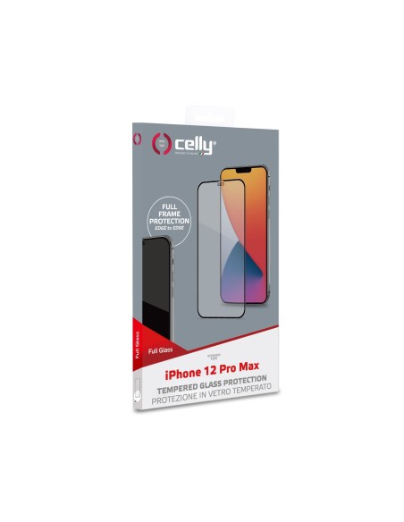 Celly FULLGLASS1005BK protezione per lo schermo e il retro dei telefoni cellulari Pellicola proteggischermo trasparente Apple 1