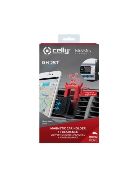 Celly Ghost Plus Devil Supporto passivo Lettore MP3, Telefono cellulare smartphone, Navigatore Nero