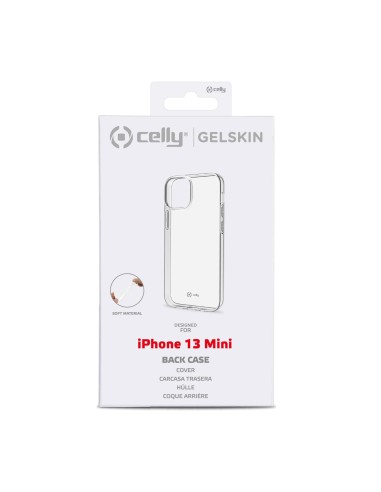 Celly GELSKIN Apple iPhone 13 Mini custodia per cellulare 13,7 cm (5.4") Cover Trasparente