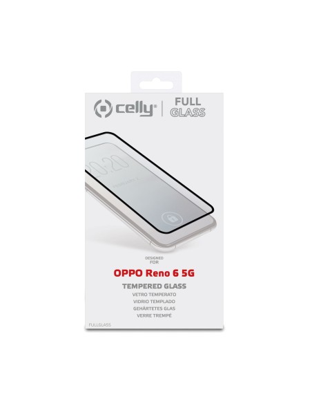 Celly FULL GLASS Oppo Reno 6 5G Pellicola proteggischermo trasparente 1 pz