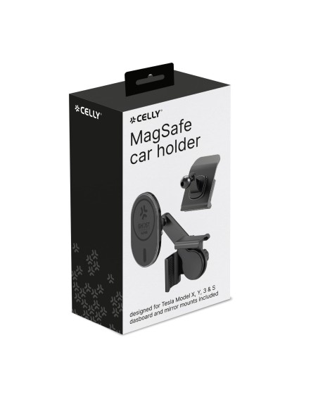 Celly GHOSTSUPERMAGT supporto per personal communication Supporto passivo Telefono cellulare smartphone Nero