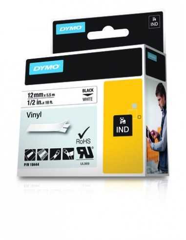 Dymo NASTR0 DA 12MMX5.5M VINILE N B D1 RHINOPRO 18444 0071701184443 MATERIALE DI CONSUMO