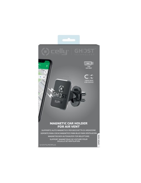 Celly Ghost Super Plus Supporto passivo Telefono cellulare smartphone Nero