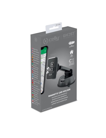 Celly GHOSTSUPERDASH supporto per personal communication Supporto passivo Telefono cellulare smartphone Nero
