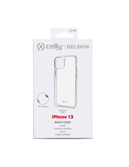 Celly GELSKIN Apple iPhone 13 custodia per cellulare 15,5 cm (6.1") Cover Trasparente Celly GELSKIN Apple iPhone 13 custodia per cellulare 15,5 cm (6.1") Cover Trasparente