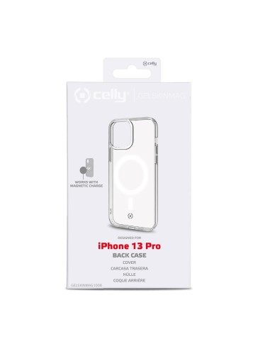Celly GELSKINMAG iPhone 13 Pro custodia per cellulare 15,5 cm (6.1") Cover Trasparente, Bianco