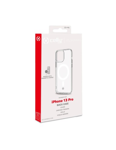 Celly GELSKINMAG iPhone 13 Pro custodia per cellulare 15,5 cm (6.1") Cover Trasparente, Bianco