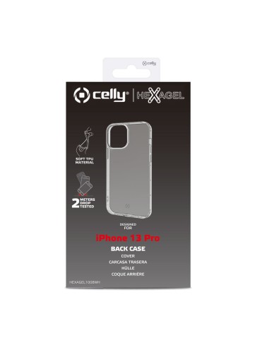 Celly HEXAGEL iPhone 13 Pro custodia per cellulare 15,5 cm (6.1") Cover Trasparente
