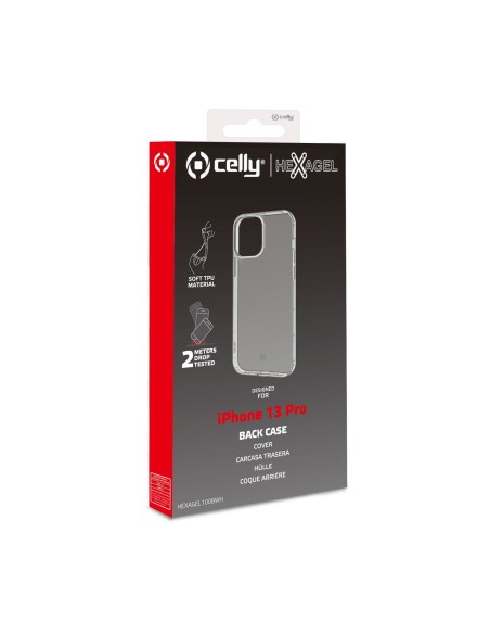 Celly HEXAGEL iPhone 13 Pro custodia per cellulare 15,5 cm (6.1") Cover Trasparente Celly HEXAGEL iPhone 13 Pro custodia per cellulare 15,5 cm (6.1") Cover Trasparente