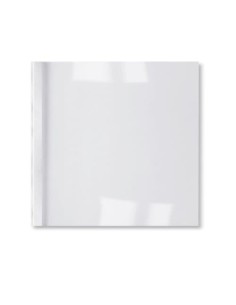 GBC Copertine rilegatura termica LeatherGrain 1,5mm bianche(100) 2