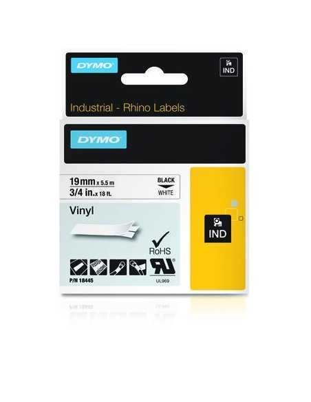 Dymo NASTRO DA 19MMX5.5M VINILE NE BI D1 RHINOPRO 18445A 0071701184450 MATERIALE DI CONSUMO