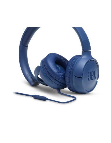 JBL Tune 500 Auricolare Cablato A Padiglione Musica e Chiamate Blu