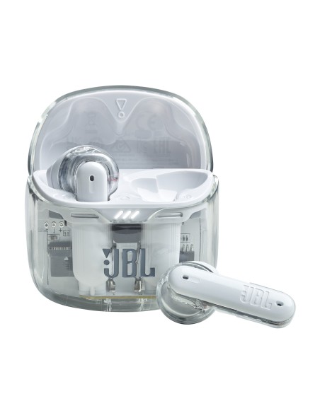 JBL Tune Flex Ghost Edition Auricolare True Wireless Stereo (TWS) In-ear Musica e Chiamate Bluetooth Translucent, Bianco