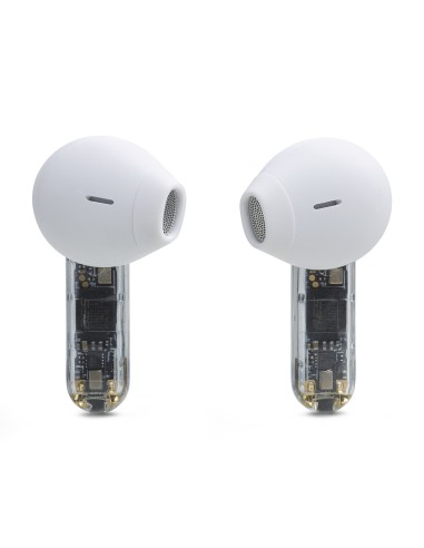 JBL Tune Flex Ghost Edition Auricolare True Wireless Stereo (TWS) In-ear Musica e Chiamate Bluetooth Translucent, Bianco