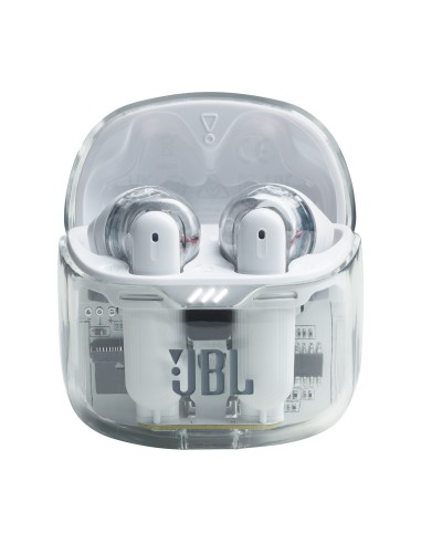 JBL Tune Flex Ghost Edition Auricolare True Wireless Stereo (TWS) In-ear Musica e Chiamate Bluetooth Translucent, Bianco