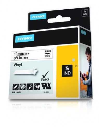 Dymo NASTRO DA 19MMX5.5M VINILE NE BI D1 RHINOPRO 18445A 0071701184450 MATERIALE DI CONSUMO
