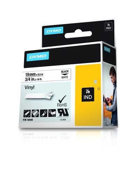 Dymo NASTRO DA 19MMX5.5M VINILE NE BI D1 RHINOPRO 18445A 0071701184450 MATERIALE DI CONSUMO