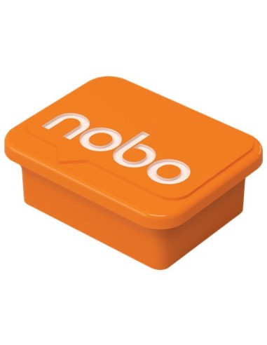 Nobo Haftmagnet Orange, 4 Stück Magnete per lavagna bianca