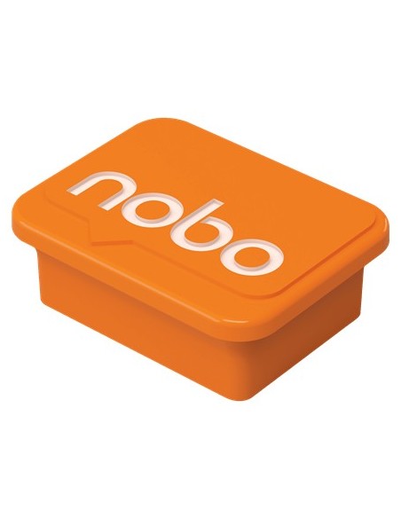Nobo Haftmagnet Orange, 4 Stück Magnete per lavagna bianca