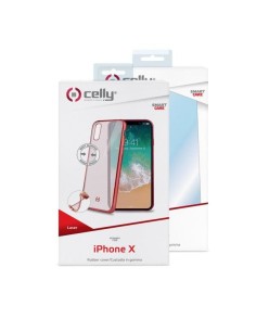 Celly Laser Matt custodia per cellulare 14,7 cm (5.8") Cover Rosso, Trasparente 2