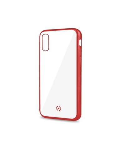 Celly Laser Matt custodia per cellulare 16,5 cm (6.5") Cover Trasparente, Rosso