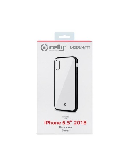 Celly Laser Matt custodia per cellulare 16,5 cm (6.5") Cover Trasparente, Nero Celly Laser Matt custodia per cellulare 16,5 cm (6.5") Cover Trasparente, Nero