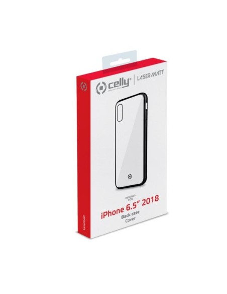 Celly Laser Matt custodia per cellulare 16,5 cm (6.5") Cover Trasparente, Nero Celly Laser Matt custodia per cellulare 16,5 cm (6.5") Cover Trasparente, Nero