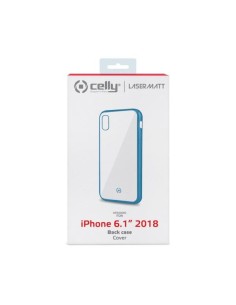 Celly Laser Matt custodia per cellulare 15,5 cm (6.1") Cover Trasparente, Blu 2