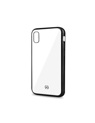 Celly Laser Matt custodia per cellulare 15,5 cm (6.1") Cover Trasparente, Nero